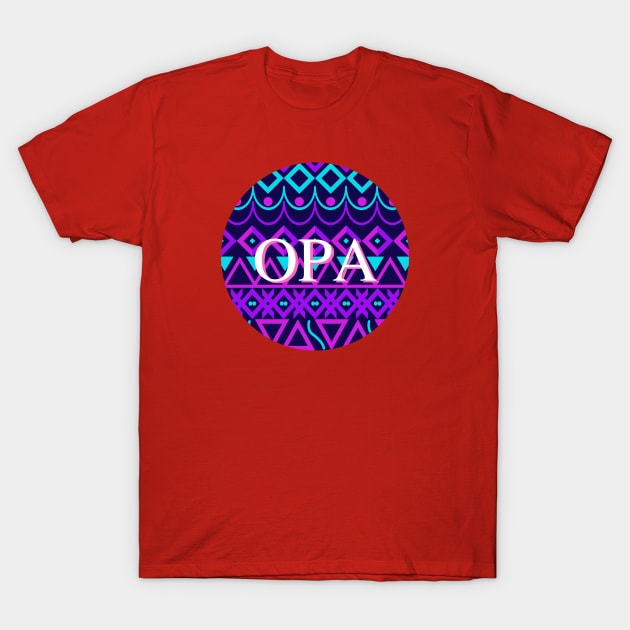 Opa Ethnic T-Shirt by Mikejegerart